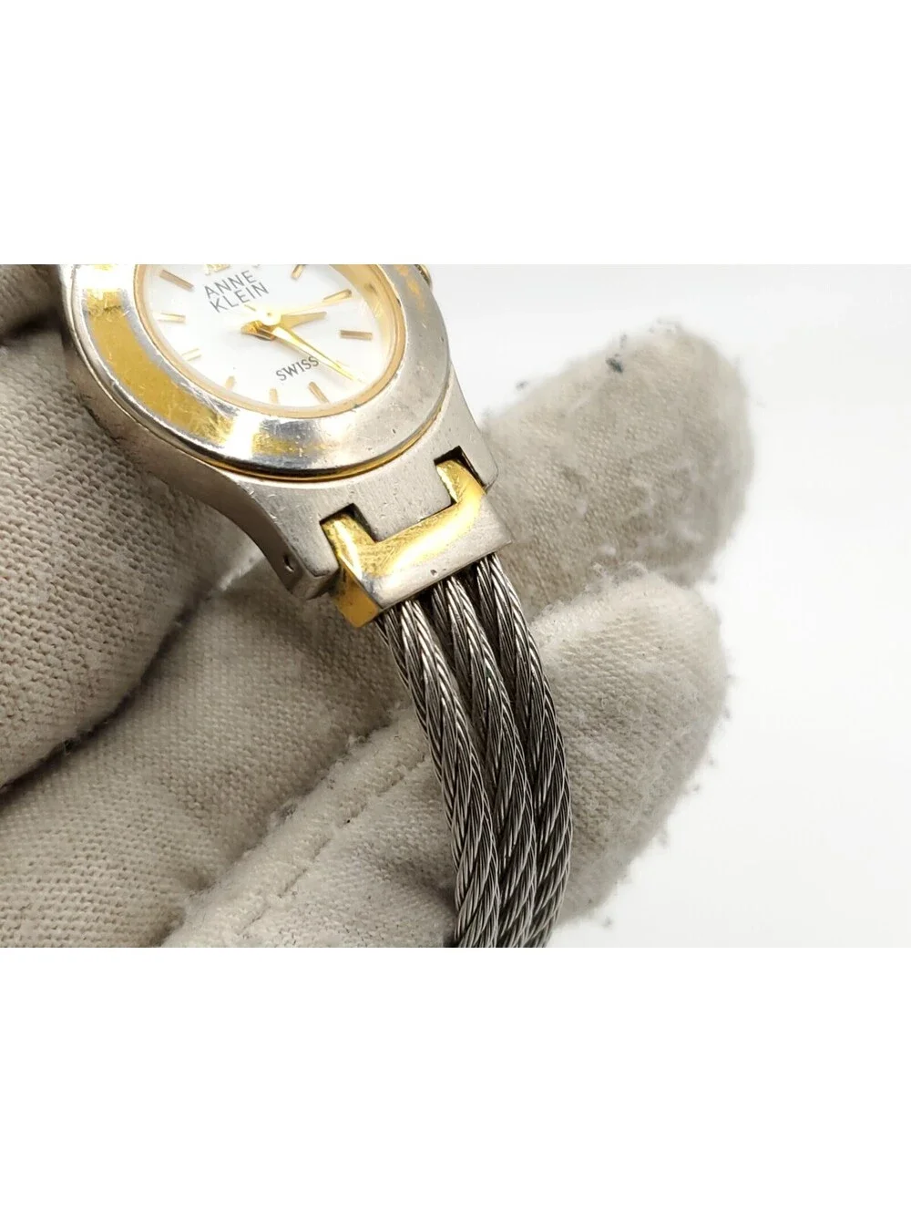 Anne Klein Quartz Watch Women New Battery Two-Tone 22mm